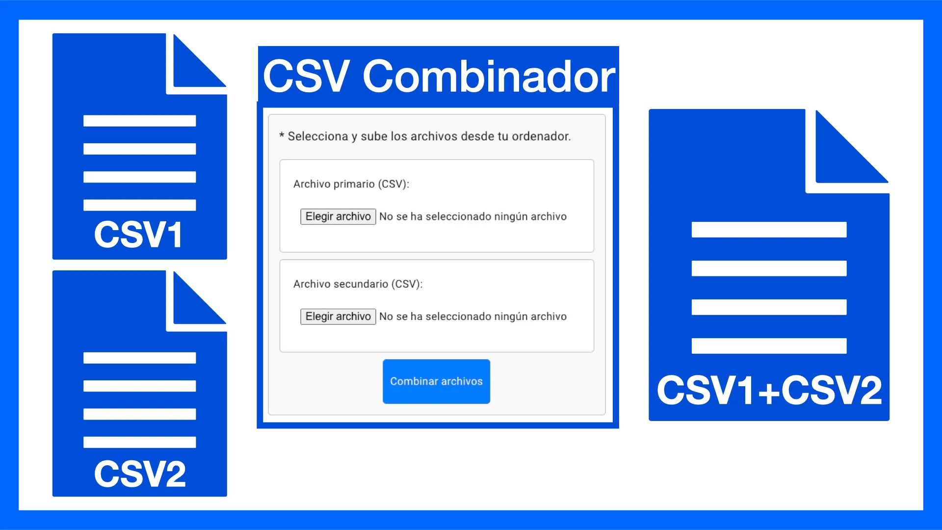 Combina dos archivos CSV en uno