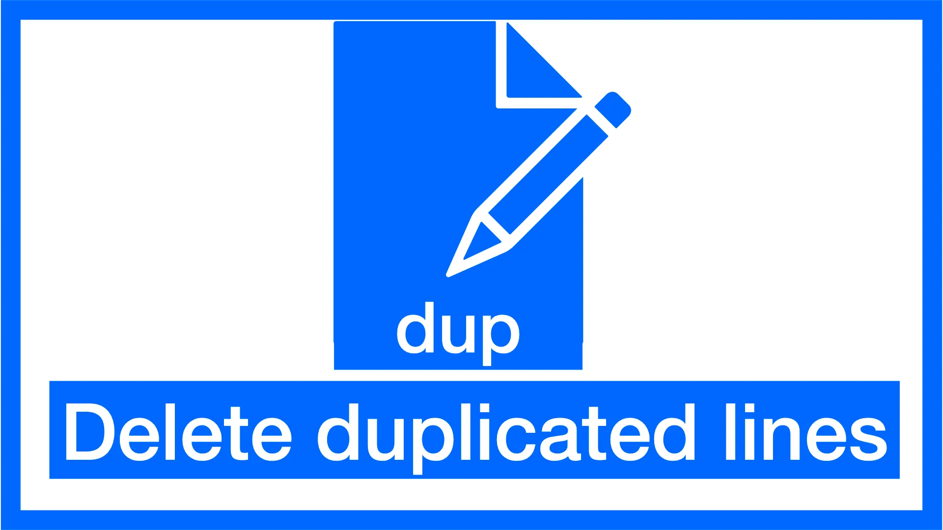 Borrar líneas duplicadas