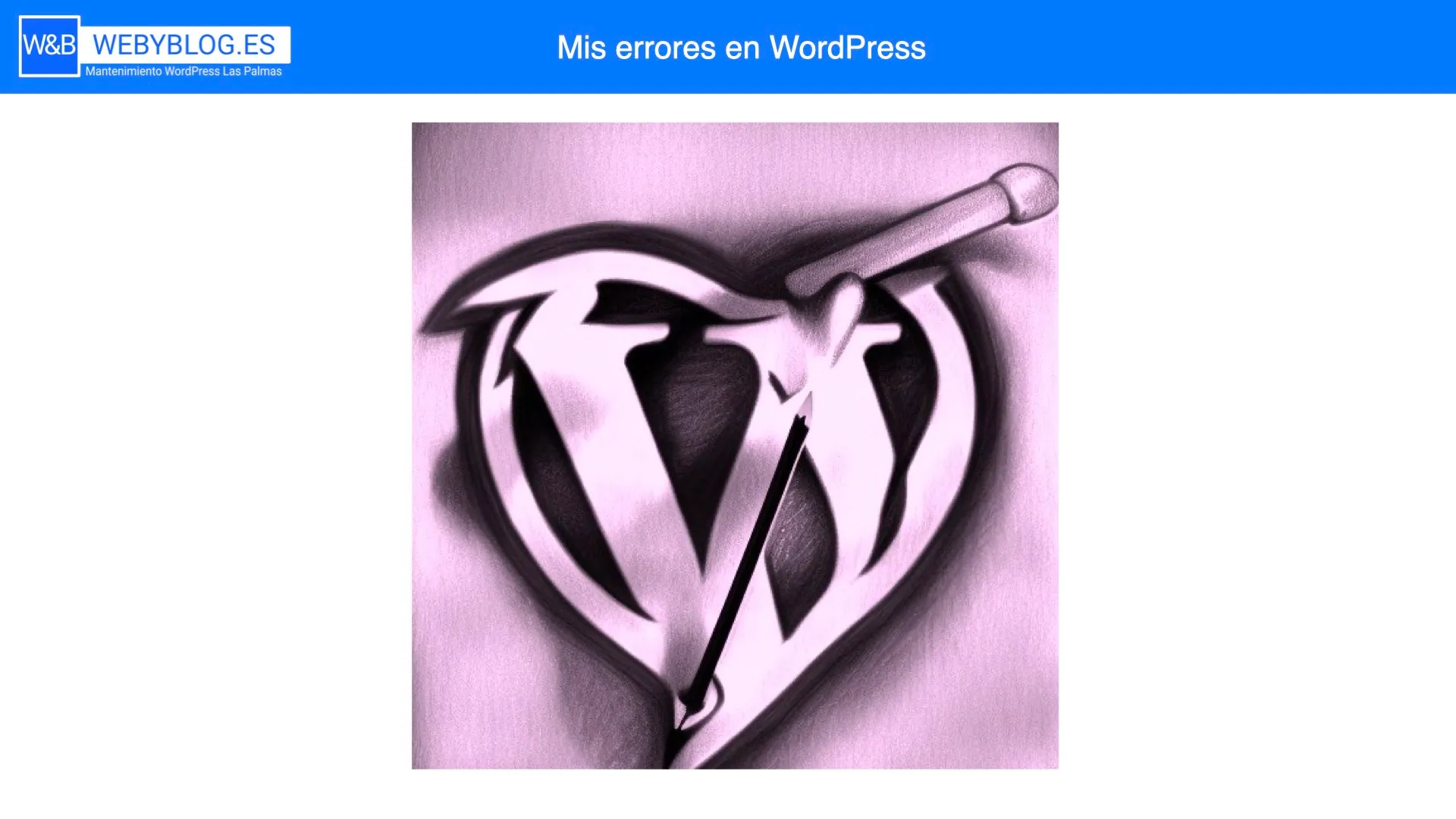 Mis errores con WordPress