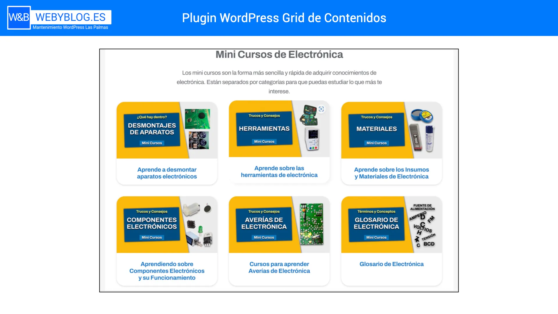 Plugin WordPress Grid de Contenidos